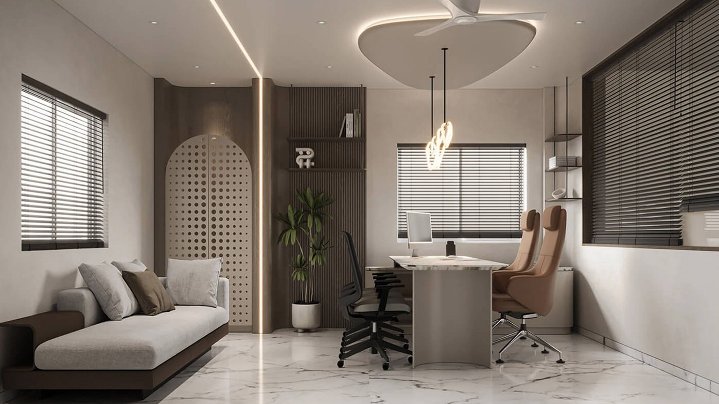 Innovative spatial design concept in 3D