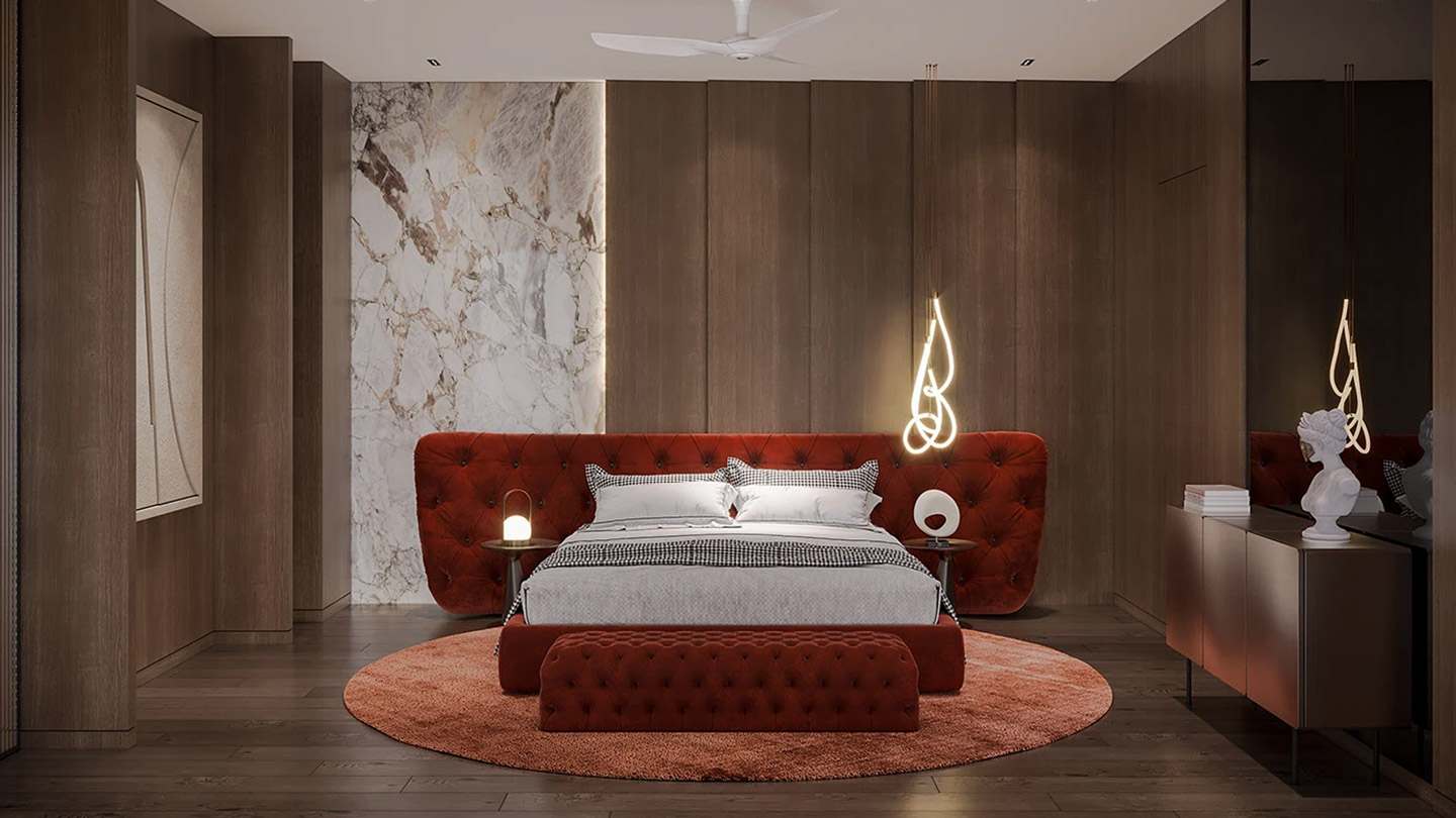 Artistic visualization of modern office interiors